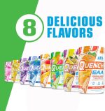 QUENCH EAA Aminos + Electrolytes - Complete Blend of 9 EAAs - 10g Total Amino Acids - Vitamins, Antioxidants, Electrolytes - ZERO Sugar, Carbs, Calories (Sour Gummy Blast) - Image 8