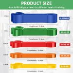 Resistance Bands,Exercise Bands,Workout Bands,Resistance Bands Set for Legs,Pull Up Bands,Stretch Bands for Exercise,Muscle Training, Physical Therapy, Shape Body, Men Women - Image 3