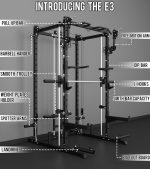 Eonfit E3 Smith Machine for Home Gym Equipment, Multi-Function Power Cage Squat Rack with Cable Crossover LAT Pulldown Pulley System All in One - Image 5