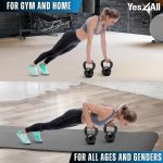 Yes4All 5-50 lbs Cast Iron Kettlebell for Dumbbell Weights Exercises, Gym, Full Body Home Workout Equipment, Push up, Grip and Strength Training - Image 5