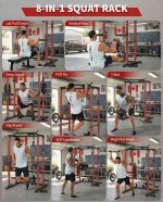 All in One Power Cage Squat Rack with LAT Pulldown & Cable Pulley System, 1200LBS Home Gym Power Rack with Dip Bars, Pull Up Bar, Weight Rack for Bench Press & Strength Training - Image 5