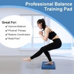 StrongTek Professional Foam Balance Pad – High-Density TPE Foam Knee Pad, Large Non-Slip & Water-Resistant, Stability Cushion Pad for Balance Training, Exercise, Physical Therapy, Yoga, Core Strength & Rehabilitation - Image 4