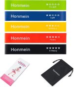 Resistance Bands for Working Out, Exercise Bands with 5 Resistance Levels Fit for Home Fitness, Strength Training, Natural Latex Resistance Band Include Instruction Guide and Carry Bag. - Image 7