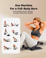 AIRHOP Ab Machine, Sit Up Exercise Equipment for Ab Workout, Abdominal Exercise Equipment with 3 Adjustable Resistance and Automatic Rebound, Adjustable Ab Trainer Machine for Home Gym - Image 3