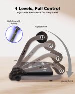 AIRHOP Ab Machine, Sit Up Exercise Equipment for Ab Workout, Abdominal Exercise Equipment with 3 Adjustable Resistance and Automatic Rebound, Adjustable Ab Trainer Machine for Home Gym - Image 4