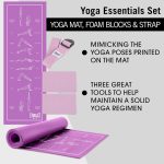 Everlast FIT Yoga Essentials Kit - Non-Slip Yoga Mat, Foam Blocks & Strap - Complete Yoga Set for Home Gym, Pilates & Meditation - Yoga Accessories for Flexibility, Balance & Stretching - Image 3