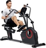 Sunny Health & Fitness Cross Trainer Performance Recumbent Bike with Dual Motion Arm Exercisers, Quick Adjust Seat & Optional Exclusive SunnyFit App Enhanced Bluetooth Connectivity - Image 3