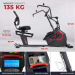 Sunny Health & Fitness Cross Trainer Performance Recumbent Bike with Dual Motion Arm Exercisers, Quick Adjust Seat & Optional Exclusive SunnyFit App Enhanced Bluetooth Connectivity - Image 6