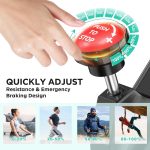 SogesPower Exercise Bike Indoor Cycling Bike Resistance Stationary Cycle Bike Fitness Bike Silent Belt Drive for Home Gym Workout with Phone Ipad&Mount Comfortable Seat Cushion&LCD Monitor - Image 6