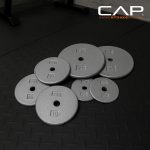 CAP Barbell Standard 1-Inch Cast Iron Weight Plates - Singles & Sets | 1.25-50 lbs | Multiple Options - Image 4