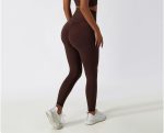 Yknktstc Womens Two Piece Tracksuit Set Long Sleeve Zipper Jacket with Athletic High Waist Leggings Workout Set - Image 5