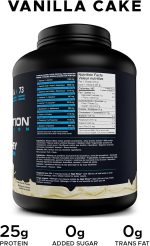 Revolution Nutrition, High Whey, Protein Powder 6LB, Whey Protein, Gluten Free, 25g of Protein Per Scoop, 2.7kg, 73 Servings (Vanilla Cake, 6 Pound) - Image 3