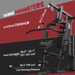 Soozier Home Gym Equipment Weight Training Machine, Multifunction Workout Machine with 143lbs Weight Stack for Full Body Workout and Strength Training - Image 7