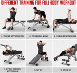 Yoleo Weight Bench, 660LBS Adjustable/Foldable Strength Training Bench, Utility Incline/Decline Workout Equipment, Gym Equipment for Full Body Workout with Fast Folding - Image 5