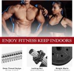 Yaheetech Adjustable Dumbbells Weight Set 33LB/44LB/66LB Dumbbell Weights Exercise & Fitness Equipment w/ 4 Spinlock Collars for Women & Men Gym Home Strength Bodybuilding Training - Image 4