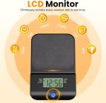 OWLSKY Air Walk Elliptical Exercise Machine for Home Gym – Full-Body Cardio Cross Trainer Glide Exercise with LCD Monitor, Device Holder, Low-Impact Workout, Full Body Fitness Equipment 400LBS - Image 4