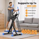 OWLSKY Air Walk Elliptical Exercise Machine for Home Gym – Full-Body Cardio Cross Trainer Glide Exercise with LCD Monitor, Device Holder, Low-Impact Workout, Full Body Fitness Equipment 400LBS - Image 5