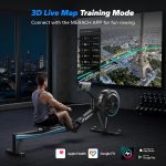 MERACH Rowing Machines for Home, Adjustable Air Resistance Professional Indoor Rowing Machine, Ergonomic Comfort Seat, Performance Monitor and Device Holder, Easy Storage - Image 5