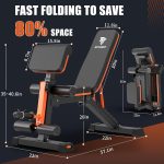 Adjustable Weight Bench - 1000LBS Heavy Duty Foldable Workout Bench Press with Leg Extension & Preacher Pad, Flat/Incline/Decline for Home Gym - Image 5