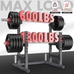 PASYOU Squat Rack for Home Gym Bench Press Rack with Max Load 1800 lbs for Bumpers and 600 lbs for J Hooks Adjustable Barbell Rack for Weight Lifting - Image 3