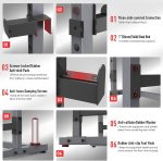 PASYOU Squat Rack for Home Gym Bench Press Rack with Max Load 1800 lbs for Bumpers and 600 lbs for J Hooks Adjustable Barbell Rack for Weight Lifting - Image 5