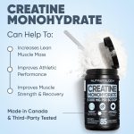 Pure Micronized Creatine Dissolves Easily | Creatine Monohydrate Powder 425g - For Increased Muscle Growth & Performance - Supports Athletic Performance - Creatine Powder for Workouts - 85 Servings - Image 3