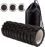 Kunova 13" Deep Tissue Grid Yoga Fitness EVA Massage Foam Roller with Carrying Bag Medium Density Deep Tissue Massager for Muscle Massage and Myofascial Trigger Point Release - Image 5