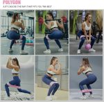 Polygon Resistance Exercise Bands, Polygon Fabric Non Slip Hip Bands for Squats, Legs, Butt, Thigh and Hip Workout, Thick Wide Fitness Loop for Men & Women. Workout Guide Included (Set of 3) - Image 6