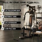 Home Gym Workout Equipment, Multifunctional Exercise Equipment with 100LBS Stack, Full Body Workout Machine, All in One Gym Equipment for Strength Training, Compact Cable Machine with Pulley System - Image 3