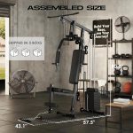 Home Gym Workout Equipment, Multifunctional Exercise Equipment with 100LBS Stack, Full Body Workout Machine, All in One Gym Equipment for Strength Training, Compact Cable Machine with Pulley System - Image 4