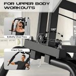 Home Gym Workout Equipment, Multifunctional Exercise Equipment with 100LBS Stack, Full Body Workout Machine, All in One Gym Equipment for Strength Training, Compact Cable Machine with Pulley System - Image 6