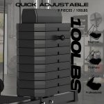 Home Gym Workout Equipment, Multifunctional Exercise Equipment with 100LBS Stack, Full Body Workout Machine, All in One Gym Equipment for Strength Training, Compact Cable Machine with Pulley System - Image 7