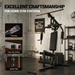 Home Gym Workout Equipment, Multifunctional Exercise Equipment with 100LBS Stack, Full Body Workout Machine, All in One Gym Equipment for Strength Training, Compact Cable Machine with Pulley System - Image 8