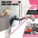 Resistance Bands with Ankle Straps, Ankle Weights Bands for Working Out, Exercise Band for Women Leg and Glute, Booty Workout Equipment for Kickbacks,Butt and Hip Training, Home Gym Fitness Equipment - Image 3