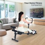 Sportneer Hydraulic Rowing Machine - 12-Level Resistance, Foldable & Portable, Black, LCD Monitor, 297lbs Max Load - Image 6