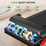 Treadmill with Handle，3.0HP Treadmills for Home Small Spaces,Portable Foldable Treadmills with 350 LBS Capacity，Compact Walking Treadmills with LED Display - Image 3