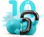 Yes4All 5-50 lbs Neoprene Coated Kettlebel for Dumbbell Weights Exercises, Gym, Full Body Home Workout Equipment, Push up, Grip and Strength Training - Image 3