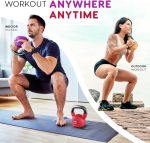 Yes4All 5-50 lbs Neoprene Coated Kettlebel for Dumbbell Weights Exercises, Gym, Full Body Home Workout Equipment, Push up, Grip and Strength Training - Image 4