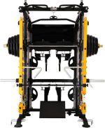 Altas Strength Smith Machine with Lever Arms Pulley Ratio 2:1 Squat Rack Pull Up Bar Upper Body Strength Training Leg Developer Light Commercial Home Gym Strength Training 3061B - Image 3