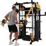 Altas Strength Smith Machine with Lever Arms Pulley Ratio 2:1 Squat Rack Pull Up Bar Upper Body Strength Training Leg Developer Light Commercial Home Gym Strength Training 3061B - Image 6