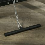 Soozier Home Gym Machine, 3 in 1 Smith Machine, Multi-Functional Power Cage with Adjustable Weight Bench, Barbell Bar and Cable Pulley System, 15-Level Squat Rack, Black - Image 6