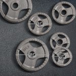 Soozier 6 PCS Weight Plates Grip Plate Sets for Strength and Weightlifting Training, Barbell Weight Set for Home, 77 Lbs Total - Image 8