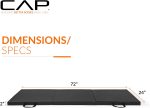 CAP Barbell Folding Anti-Tear Exercise & Gymnastics Balance Mat – Multi-Purpose Fitness, Aerobics, & Training | Multiple Options - Image 4