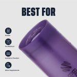 BlenderBottle Classic V2 Shaker Bottle Perfect for Protein Shakes and Pre Workout, 28oz, Full Color Purple - Image 4