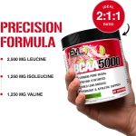 BCAA Powder | 5G Branched Chain Amino Acids per serving | Protein Synthesis, Muscle Building, Workout Support | 2:1:1 Ratio BCAA Amino Acids Supplement | Cherry | Made in Canada | 30 Servings (240g) - Image 3