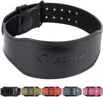 7mm Leather Weight Lifting Belt - 4" Wide Tapered Premium Leather Lifting Belt for Gym, Workout & Weight Training - Weightlifting Belts for Men and Women - Image 2