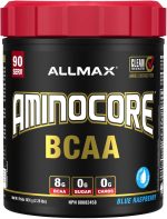 ALLMAX AMINOCORE BCAA Powder for Workout Muscle Recovery & Increased Endurance - Sugar Free, No Fillers 8.18 Grams Bcaas Amino Acids, B Vitamins for Women and Men - 90 Servings | Blue Raspberry, 1035g - Image 2
