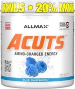 ALLMAX Nutrition AMINOCUTS (ACUTS), Amino-Charged Energy Drink with Taurine, L-Carnitine, Green Coffee Bean Extract, Blue Raspberry - Dye Free - Image 2