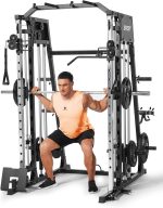 All-in-One Smith Machine Home Gym. 2200LBS Squat Rack Power Cage with LAT Pull-Down, Cable Systems & Leg Hold-Down - Image 2