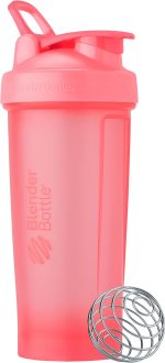 BlenderBottle Classic V2 Shaker Bottle Perfect for Protein Shakes and Pre Workout, 28-Ounce, Light Pink - Image 2